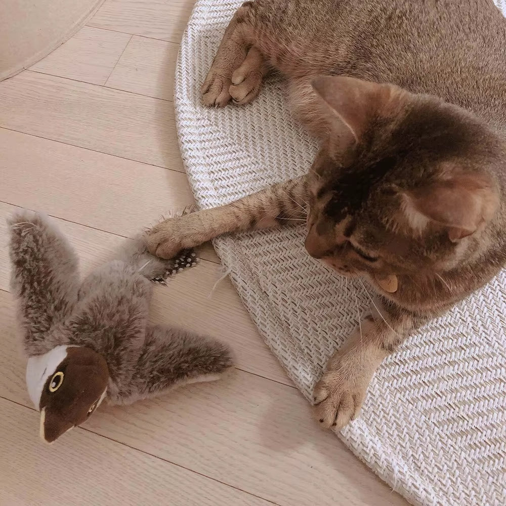 30CM Dancing Bird Cat Toys Interactive Catnip Exercise Toys for Indoor Cats