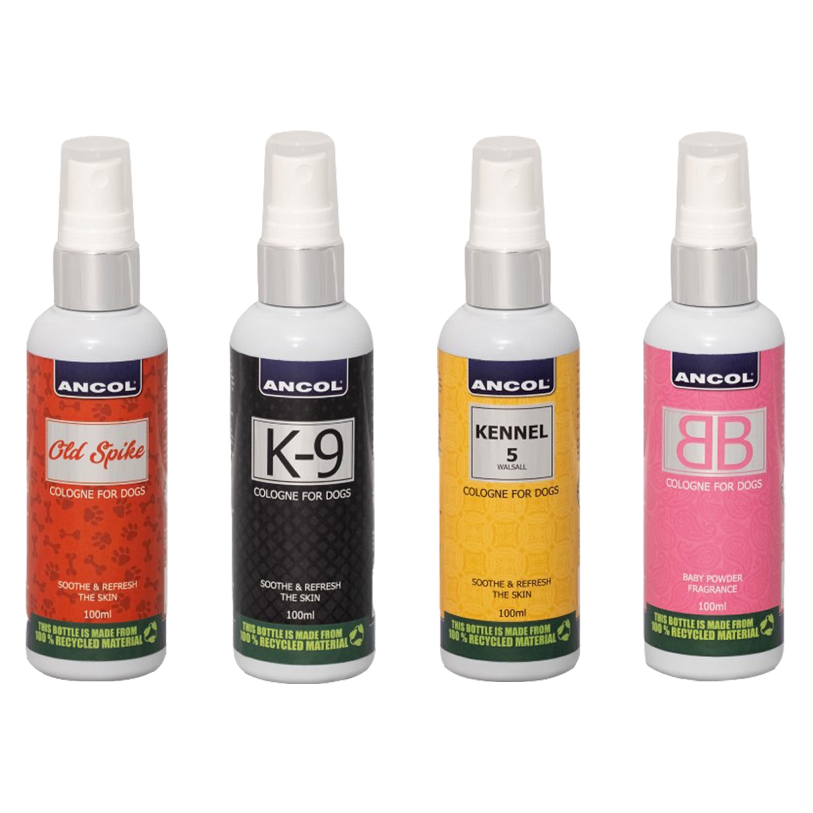 Ancol Dog Pup Perfume Cologne Spray BB Old Spike Kennel 5 K9