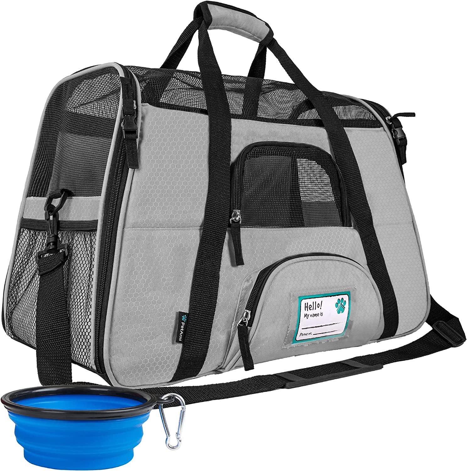 Airline Approved Pet Carrier for Cat, Soft Sided Dog Carrier for Small Dogs, Cat Travel Supplies Accessories for Indoor Cats, Ventilated Pet Carrying Bag Medium Large Kitten Puppy, Large Pink