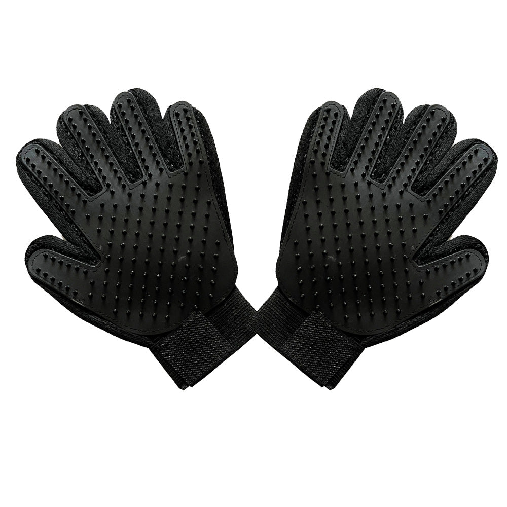 Pet Dog Cat Grooming Glove Deshedding Brush Fur Remover Mitt Left Right Hand