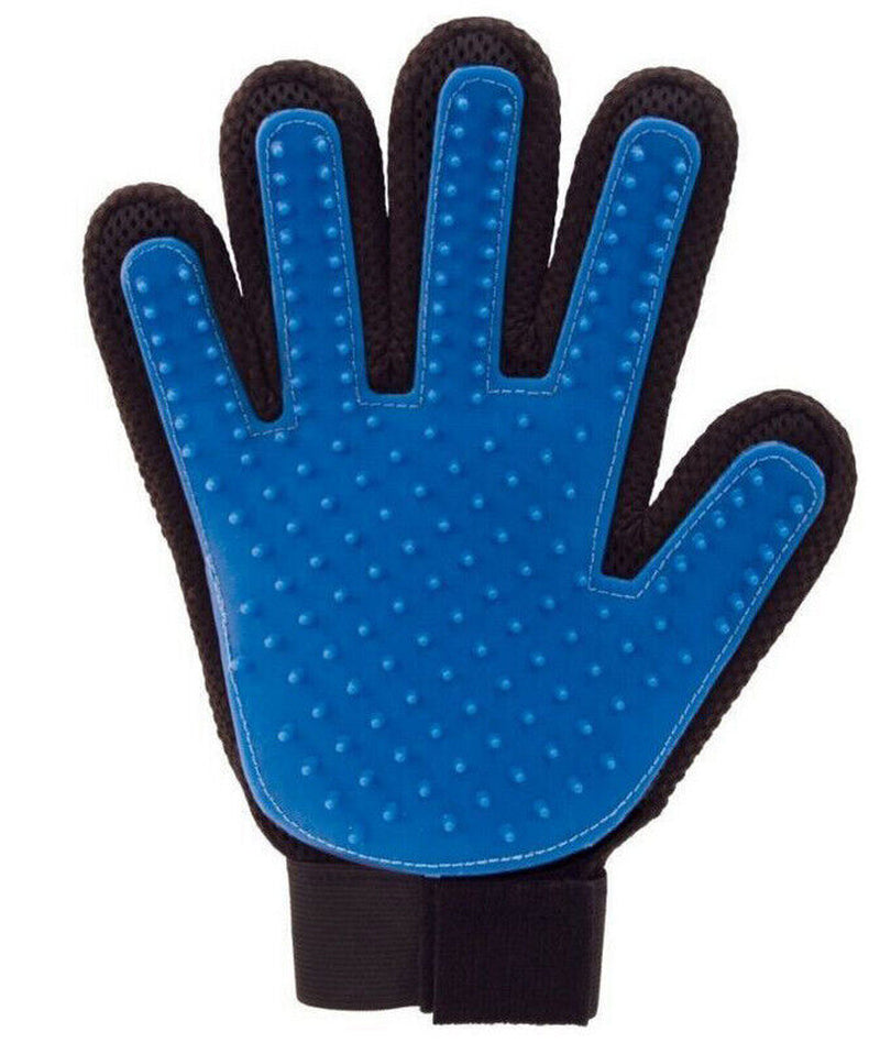 Pet Dog Cat Grooming Glove Deshedding Brush Fur Remover Mitt Left Right Hand